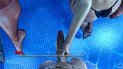 3D animated porn: A mature MILF's naughty lesson
