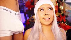 medellin babe with innocent face loves sucking big cocks all day