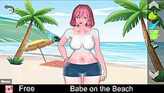 hey babe, want to see some erotic hentai on the beach?