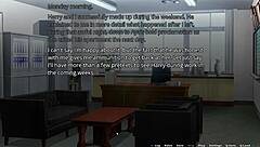 Aya Bent Over for Doggystyle Blowjob with Big Cock in Anime Cartoon