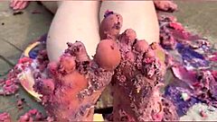 Homemade video of a gay baptism birthday party with a hot ass tease