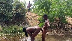Big dick lover enjoys amateur sex in the river