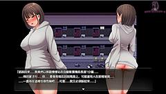 Playing Nightwalk 7 and hiding in the hallway to avoid detection while pleasuring myself