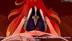 Mavuika passionately engages in sex in Jean's office in Genshin Impact fantasy.