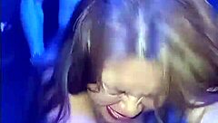 at party, super horny, this guy bangs me in men's bathroom... almost caught!  