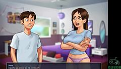 Jenny Gravida in hot high school fantasy scene in Summertime Saga ep