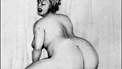 Vintage erotic drawings collection