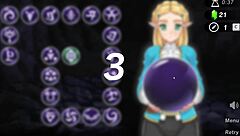 Zelda in hot anime porn game with spirit orbs and anal sex