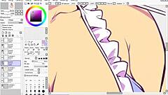Detailed Hentai Speed Drawing Part Three with Flats and Shading.