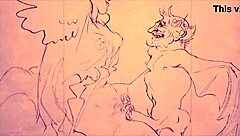 Vintage erotic drawings collection