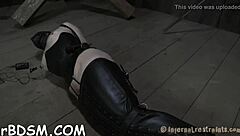 Masked Brunette Slave Gratifies With Hardcore Toys!