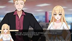 Aya Bent Over for Doggystyle Blowjob with Big Cock in Anime Cartoon