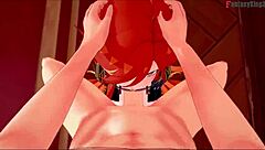 Mavuika passionately engages in sex in Jean's office in Genshin Impact fantasy.