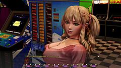 Beautiful women with large breasts in a 3D animated porn video
