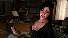 Horny stepsis teases with huge cock suck in 3d game.