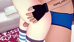 hermanastra quiere jugar solo con sus pies pero acaba muy mojada traje de baño