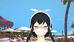 Yor forger in bikini enjoys pool sex with spy x family characters