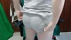 hey, watch this gay guy masturbate with a chair