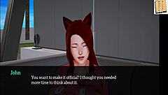 Beautiful anime teens in family fun