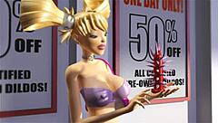 Busty Blonde Bimbo Can't Resist Fucking All Holes!