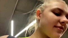 crazy gym session turns into public hardcore fucking