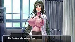 Shion: The cruel magical angel in a hentai game gets some anal sex with a nurse