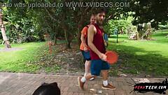 Public park tryst with horny teens and big cock lovers