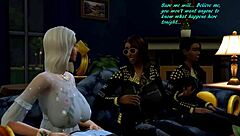 Sims 4 Black Sluts Handjob Group Fuck