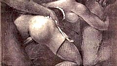 Vintage illustrations of antique erotic scenes
