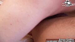 Sporty german man with big cock takes his best friend anal in hardcore homemade scene