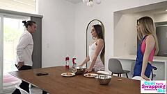 Molly little enjoys a steamy threesome with stepbrothers