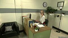 Squirting brunette slut fucks vibrator hard