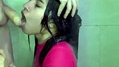 having fun sex in the bathroom with my best friend