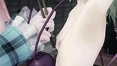Kokoros revenge in animated porn movie with squirting and hot lesbian sex scenes