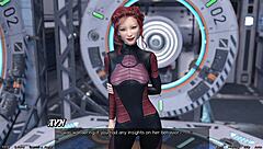 Asian milf scientist says, Check out my huge tits in this space project!