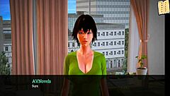 Intriguing hentai milf with big tits and monster cock.