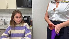 Stepmoms and stepdaughters explore taboo desires together