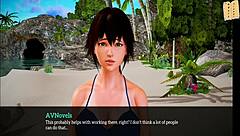 Intriguing hentai milf with big tits and monster cock.