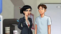 Steamy scenes with Asian cuties in Summertime Saga