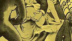 Vintage illustrations of antique erotic scenes