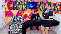 Suzy Gives Her Wet Ass To Diguinha DJ For Double Penetration In Sheer Red Lingerie