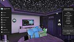 Roblox furry gay character in steamy oral action scene