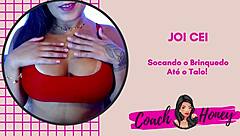 latina amateur pounds big cock machine in guided masturbation