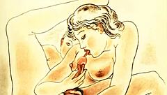 Detailed Vintage Erotic Drawings from Antique Comics.
