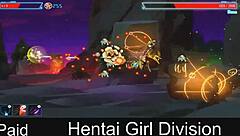 A hentai game with a division of girls