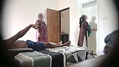 Flashing Dick In Front Of Two Maids