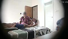 Showing off my goods to the hotel maids while getting a massage