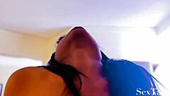 Did she really tell her boyfriend she's loyal while cheating with stepdad? Watch her ride and cum in doggystyle pov.