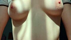 I make my Italian girlfriend cum twice with creampie