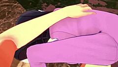 eula relaxes by the pool in genshin impact part 1